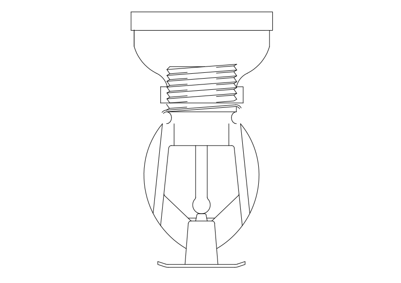 Free Sprinkler Elevation CAD Block – DWG, DXF, PDF Format