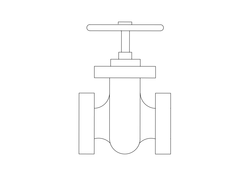 Free Valve Elevation CAD Block – DWG, DXF, PDF Format