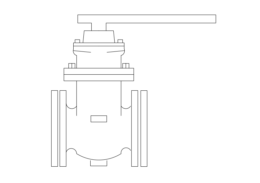 Free Valve Elevation CAD Block – DWG, DXF, PDF Format