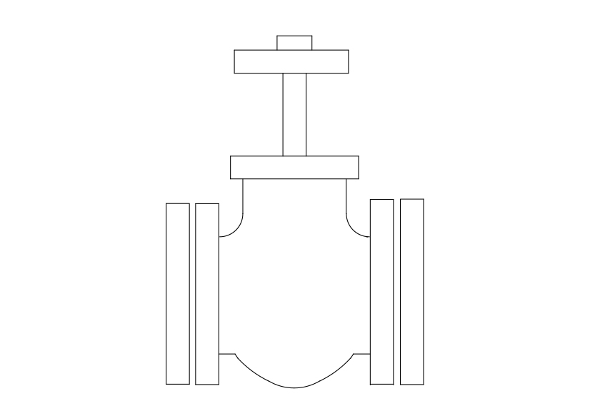 Free Valve Elevation CAD Block – DWG, DXF, PDF Format