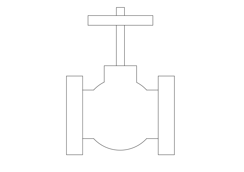 Free Valve Elevation CAD Block – DWG, DXF, PDF Format
