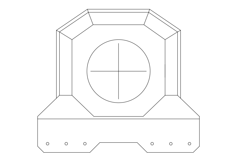 Free Water Pillar Top View CAD Block – DWG, DXF, PDF Format