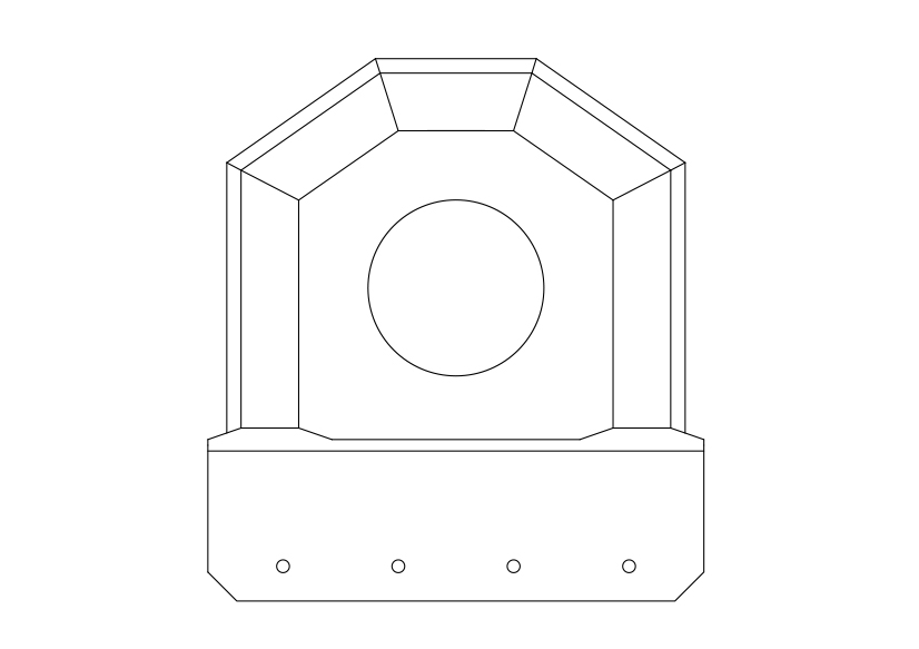 Free Water Pillar Top View CAD Block – DWG, DXF, PDF Format