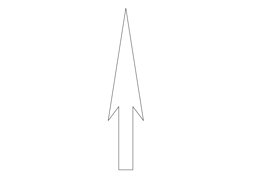 Free Arrow Symbol CAD Block Icon – DWG, DXF, PDF Format