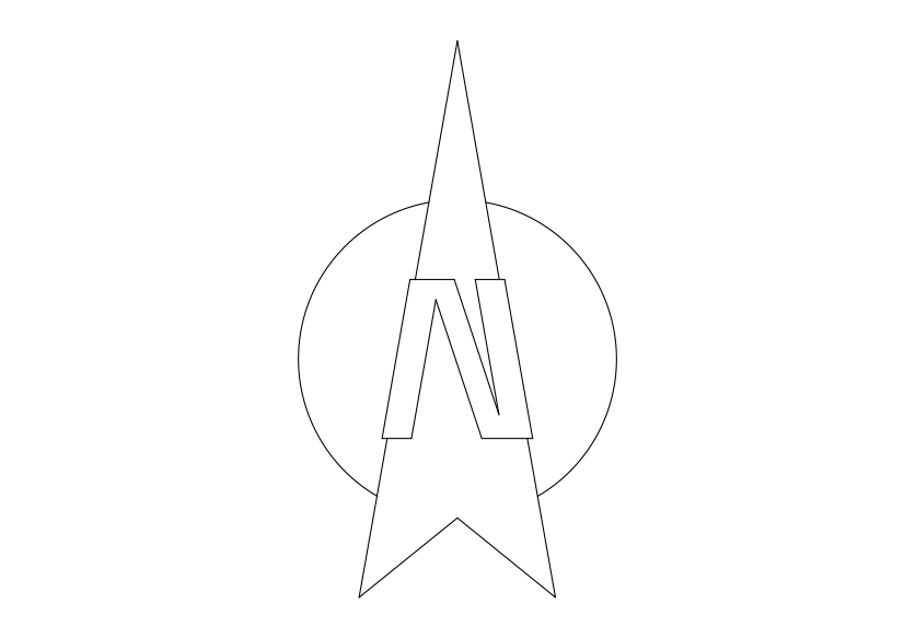 Free North Symbol CAD Block Icon – DWG, DXF, PDF Format