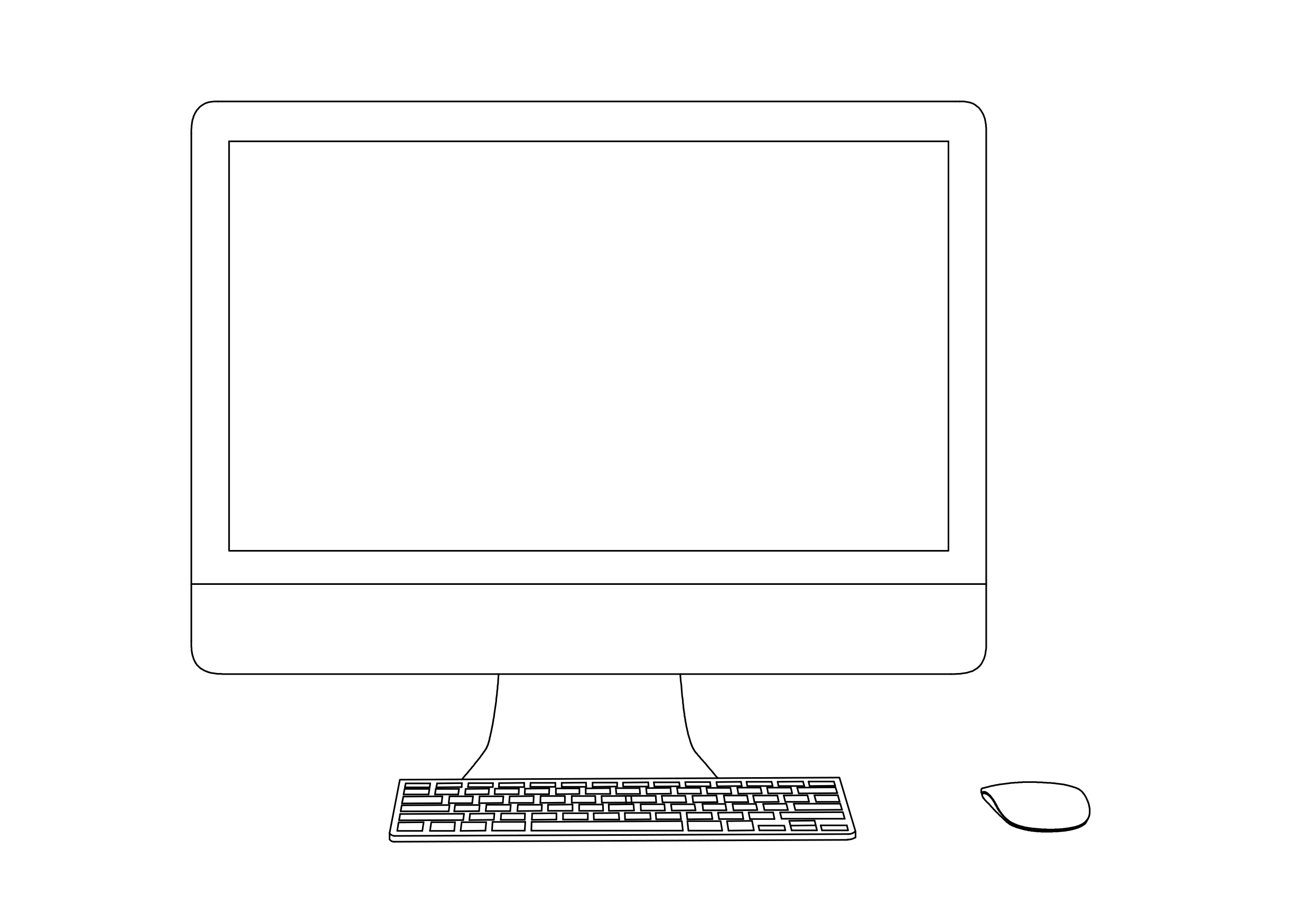 Free Computer Set-Up Elevation CAD Block – DWG, DXF, PDF Format