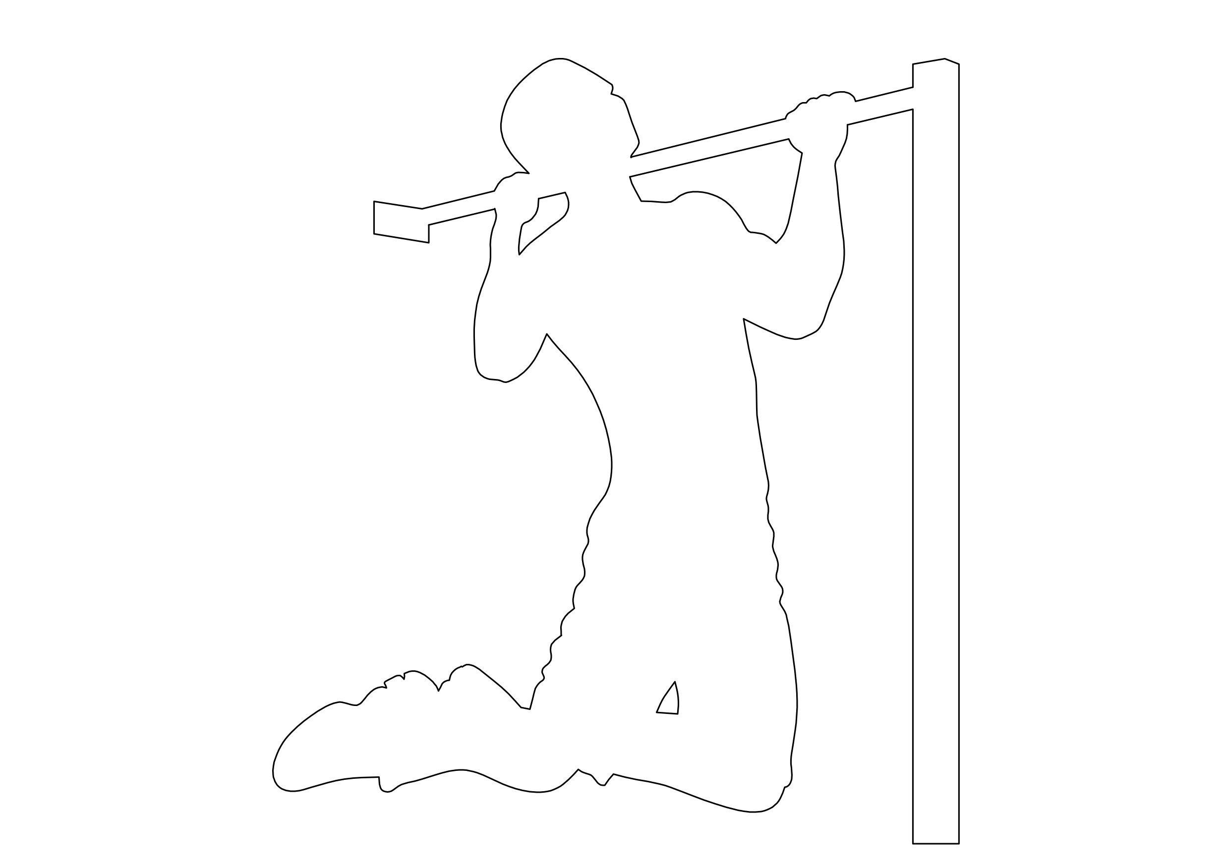 Free Person Exercising Elevation CAD Block – DWG, DXF, PDF Format