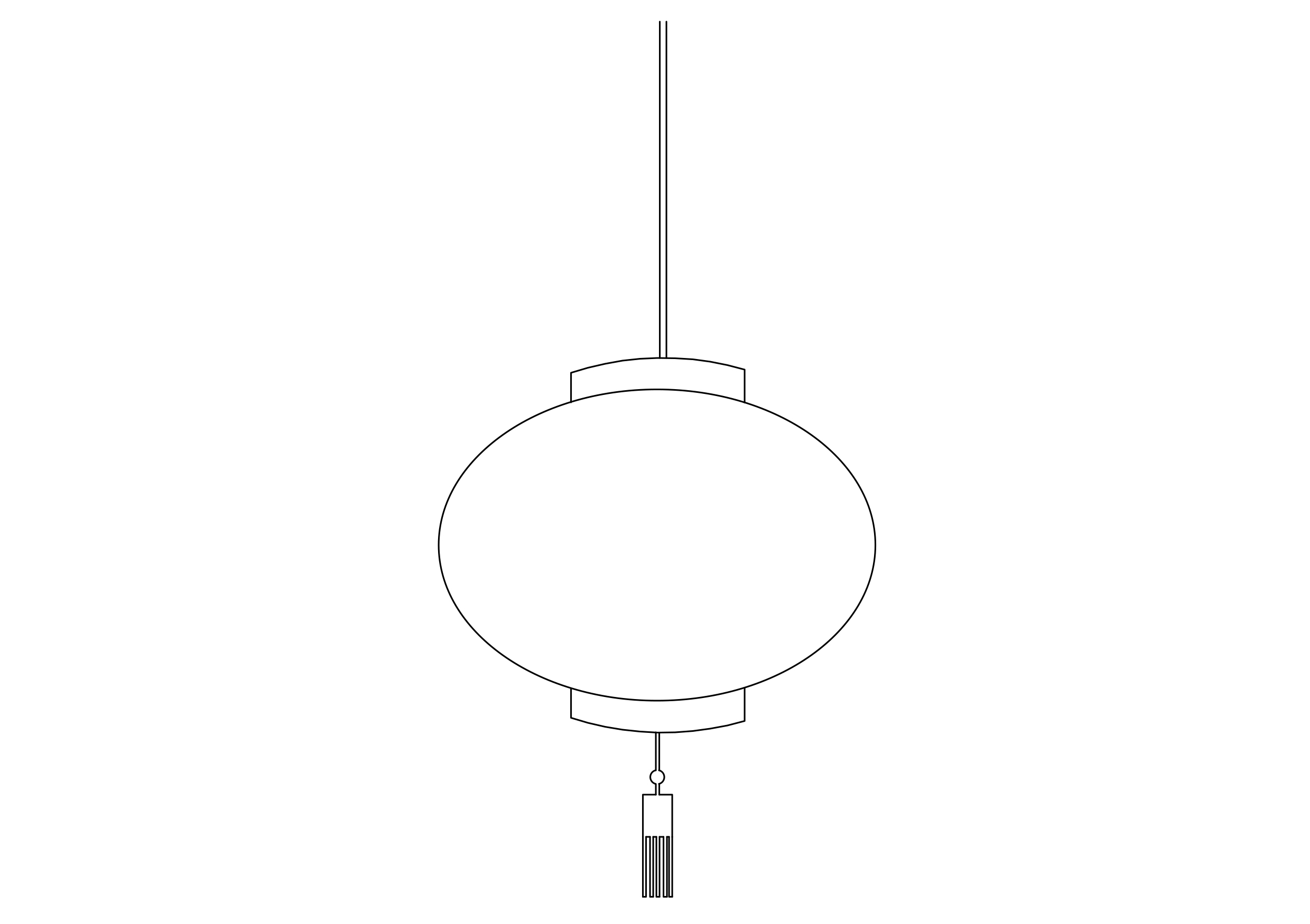 Free Chinese Lantern Elevation CAD Block – DWG, DXF, PDF Format