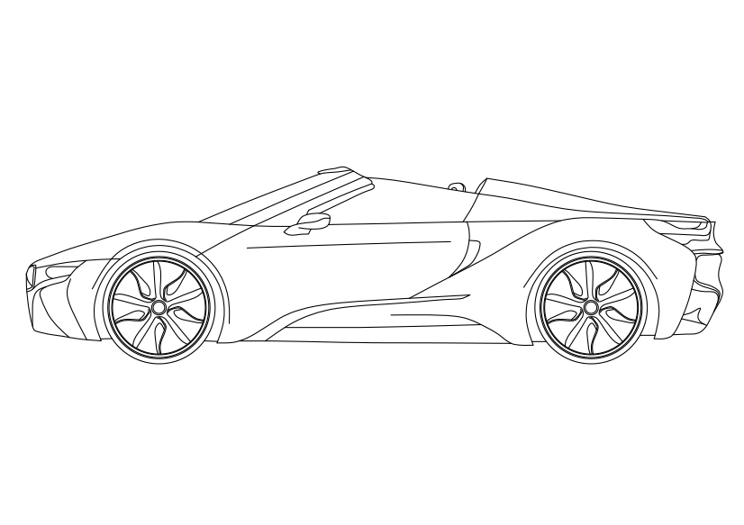 Free Supercar Elevation CAD Block – DWG, DXF, PDF Format