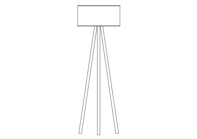 Free Floor Light Elevation CAD Block – DWG, DXF, PDF Format