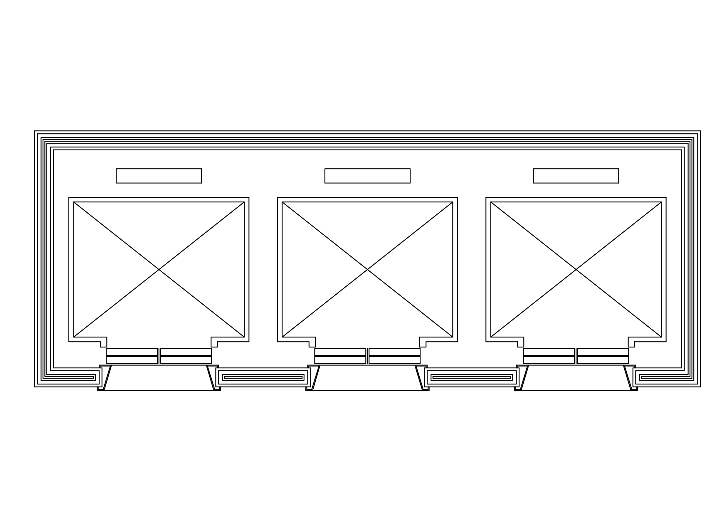 Free Triple Lift Top View CAD Block – DWG, DXF, PDF Format