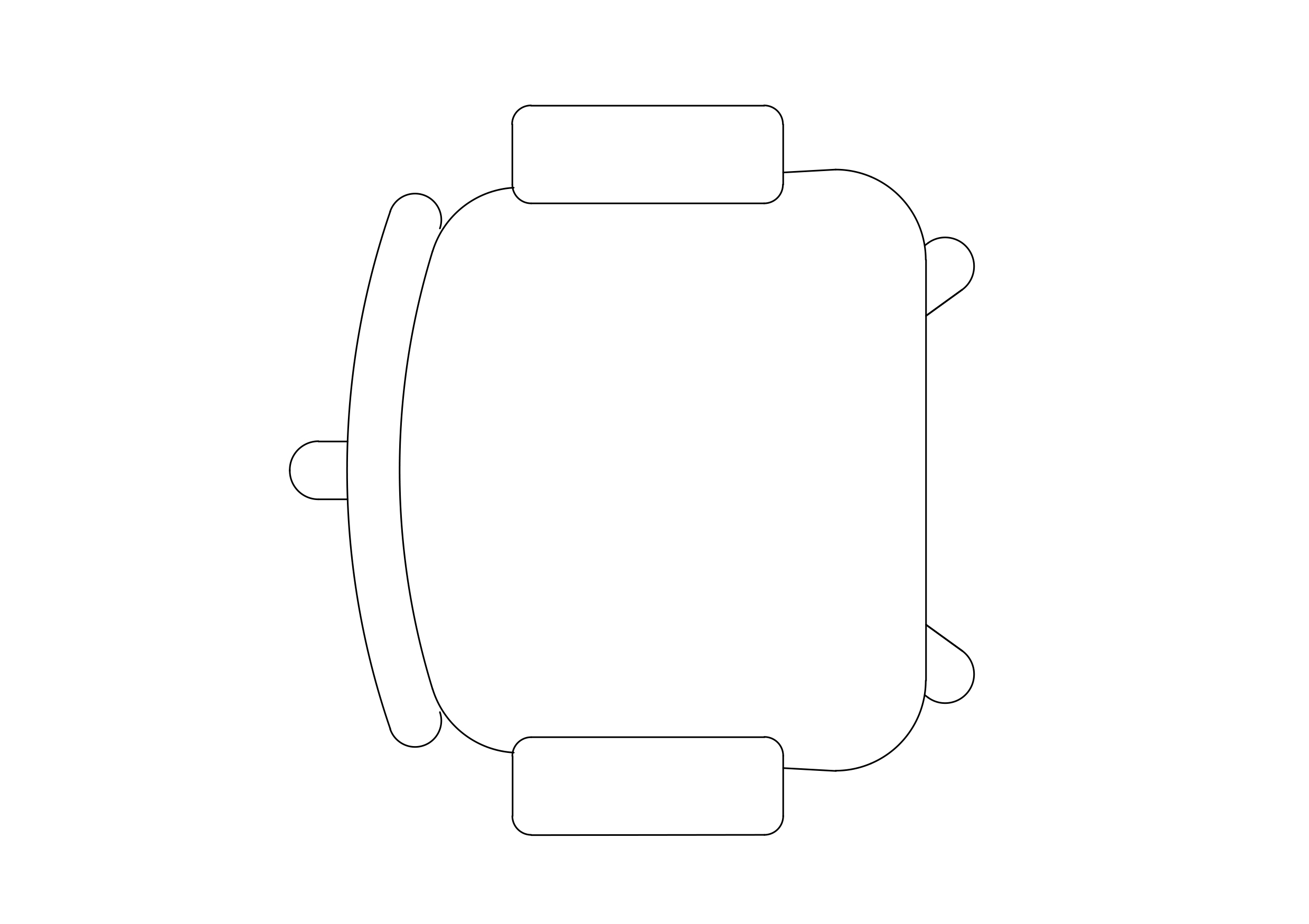 Free Office Chair top view CAD Block – DWG, DXF, PDF Format