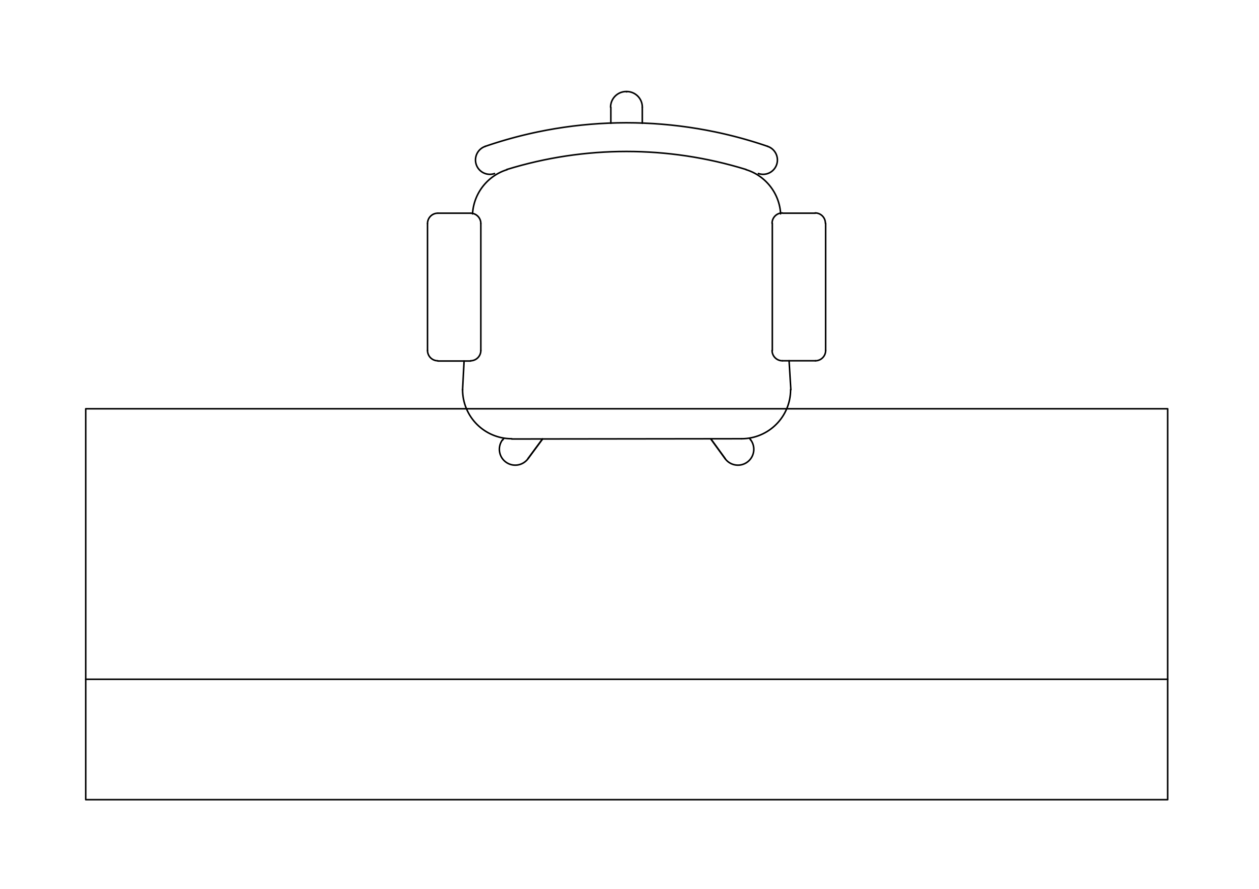 Free Office Desk set-up top view CAD Block – DWG, DXF, PDF Format