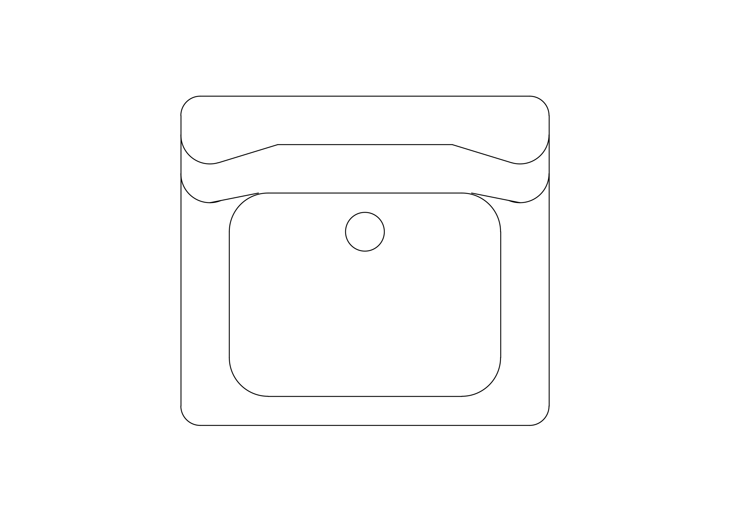 Free Sink Top View CAD Block – DWG, DXF, PDF Format