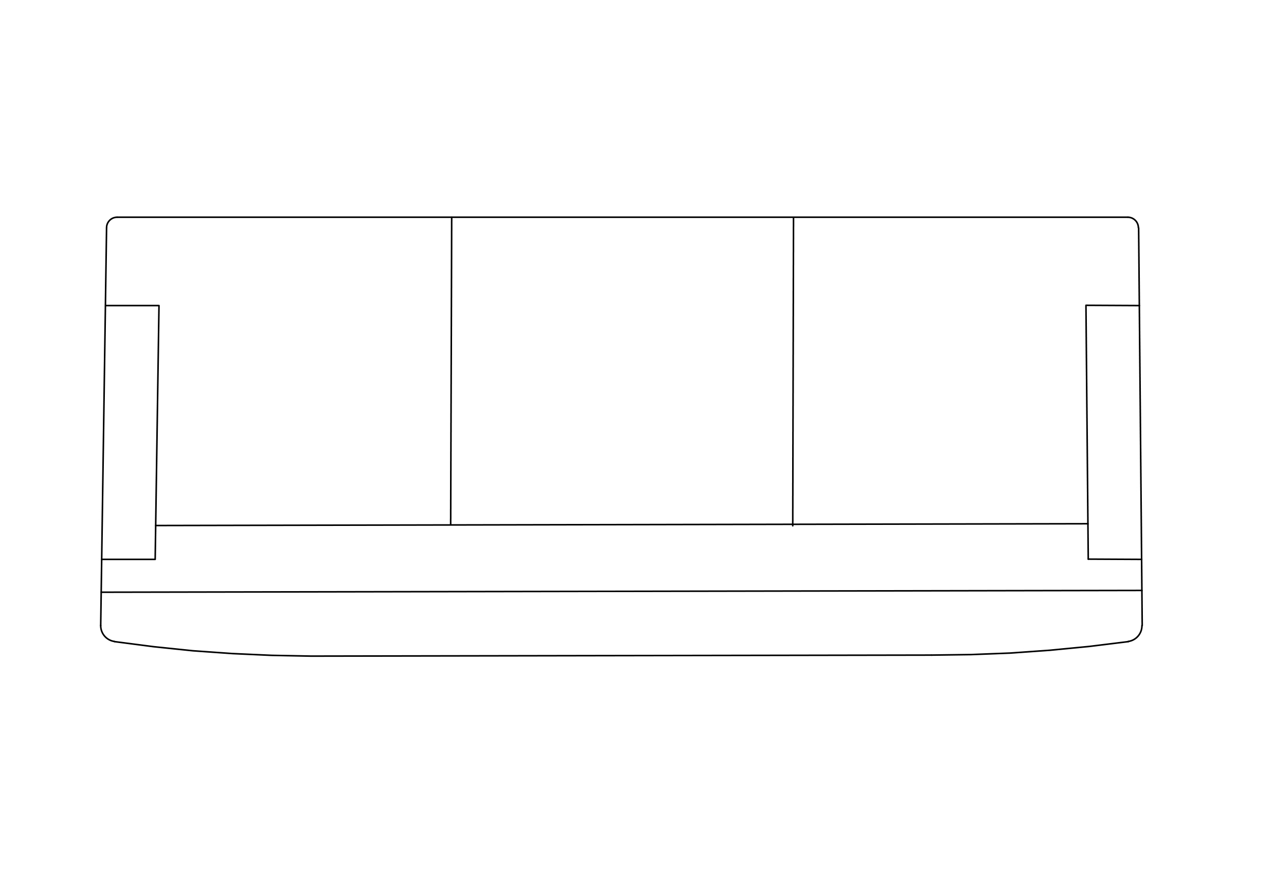 Free Sofa  top view CAD Block – DWG, DXF, PDF Format