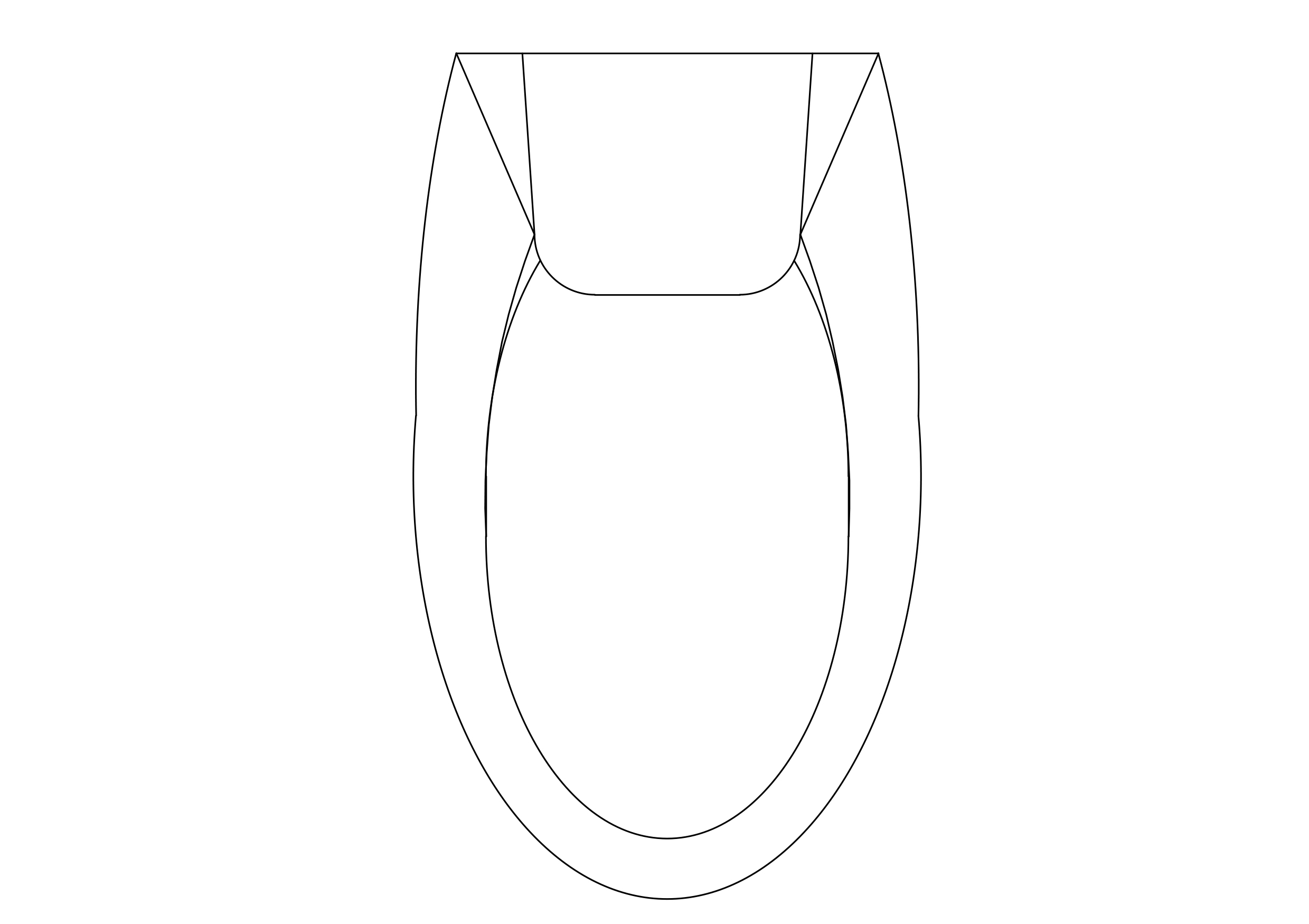 Free Toilet Top View CAD Block – DWG, DXF, PDF Format
