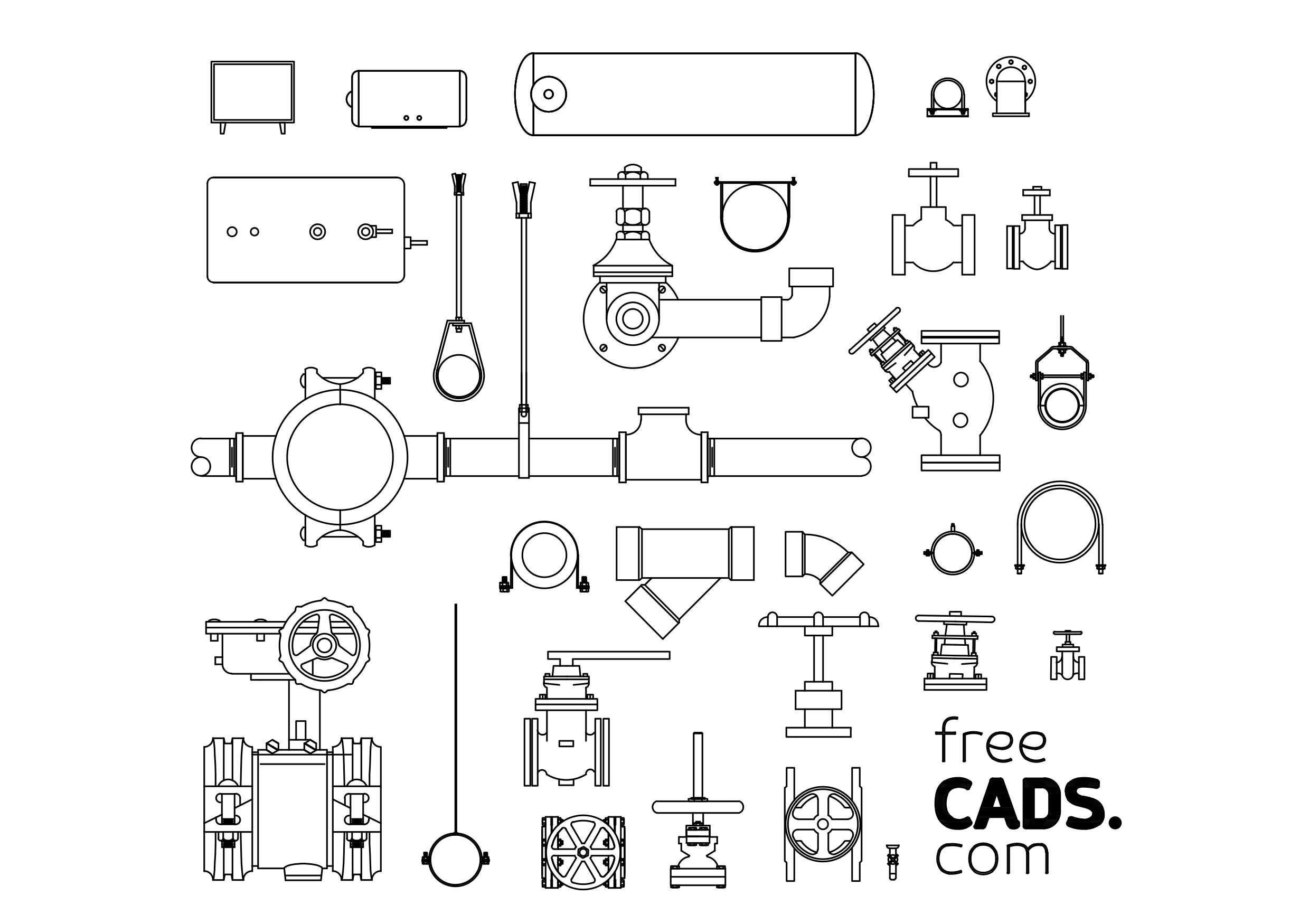 Free Valves Bundle CAD Blocks – DWG, DXF, PDF Format