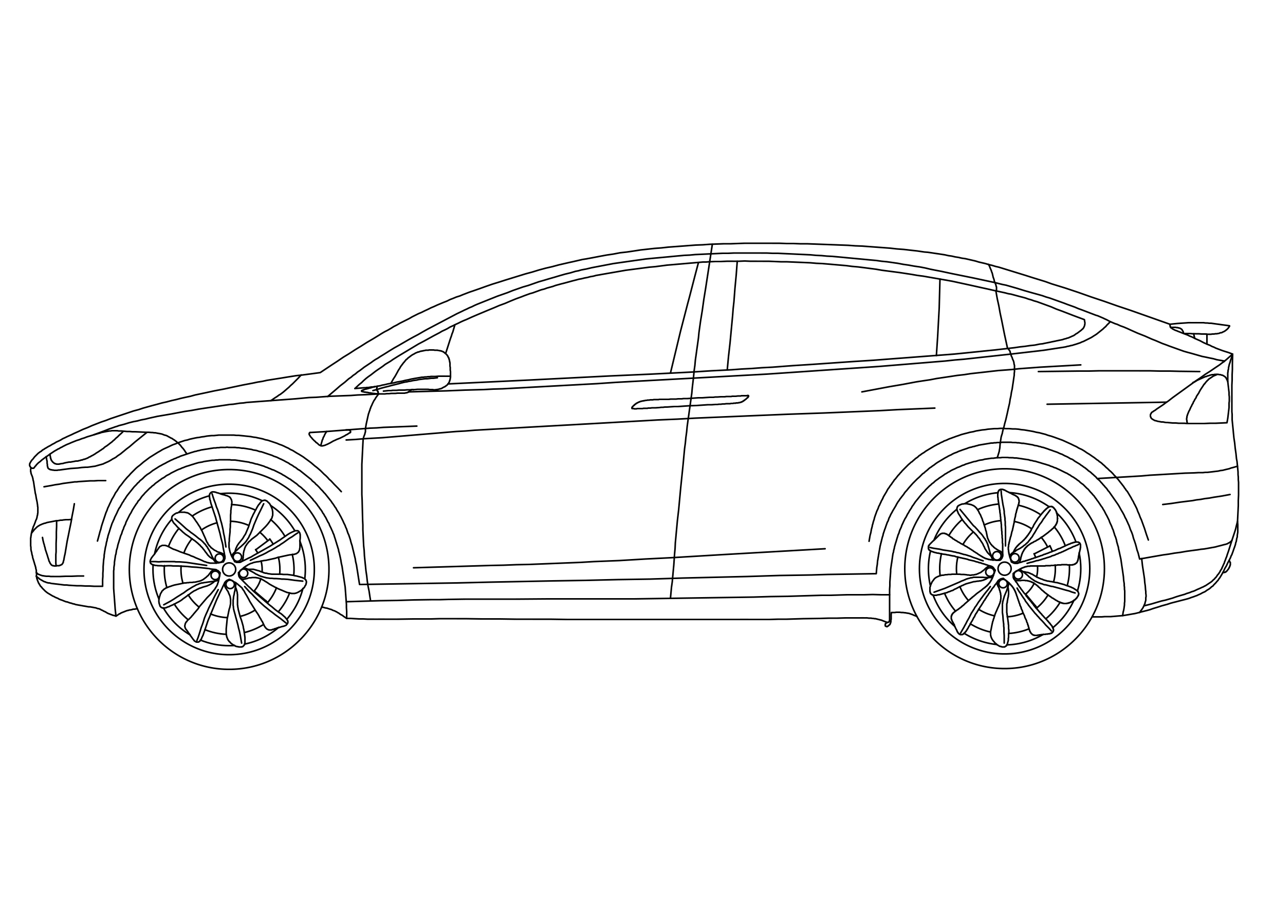 Free Tesla Elevation CAD Block – DWG, DXF, PDF Format