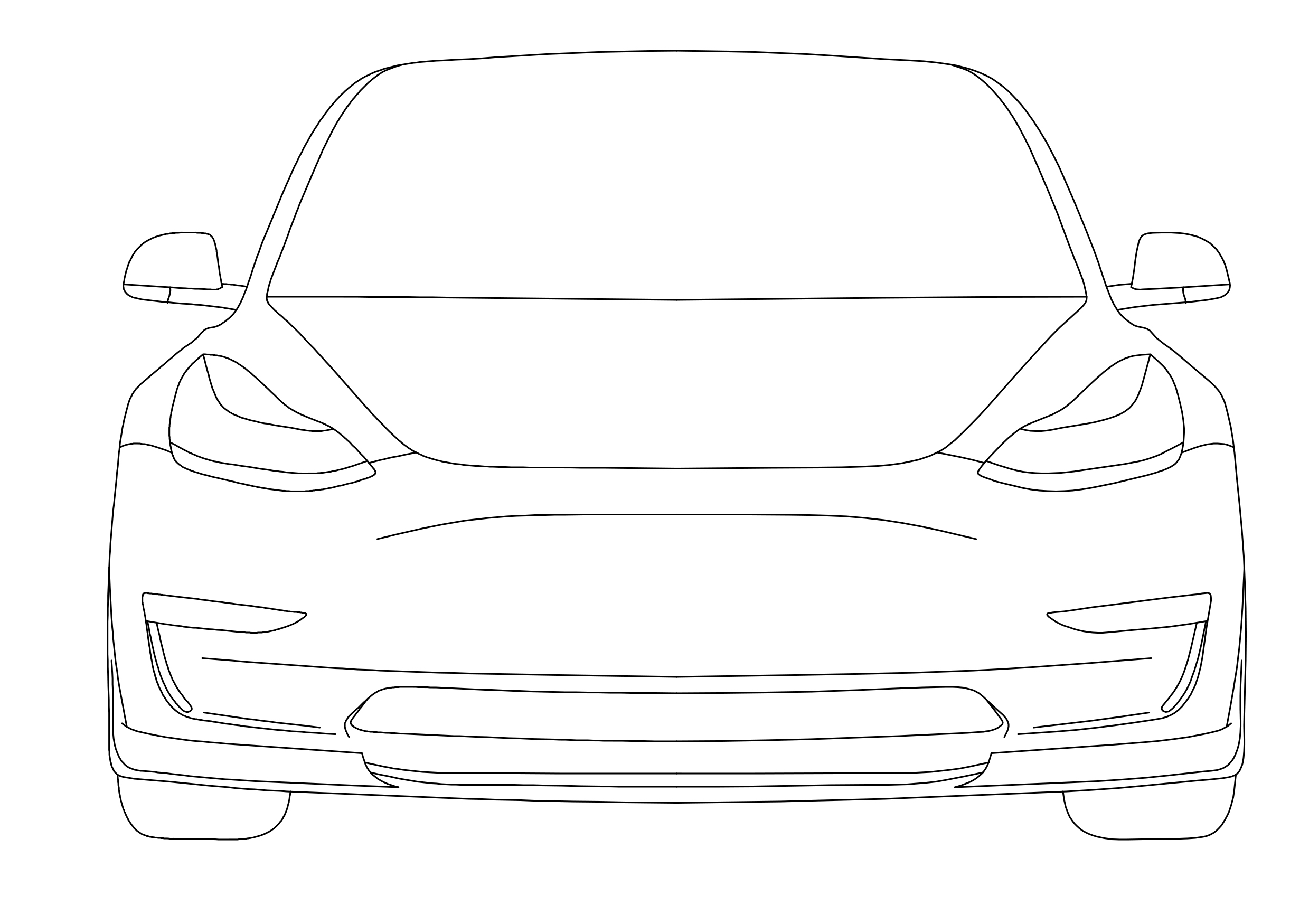 Free Tesla Elevation CAD Block – DWG, DXF, PDF Format
