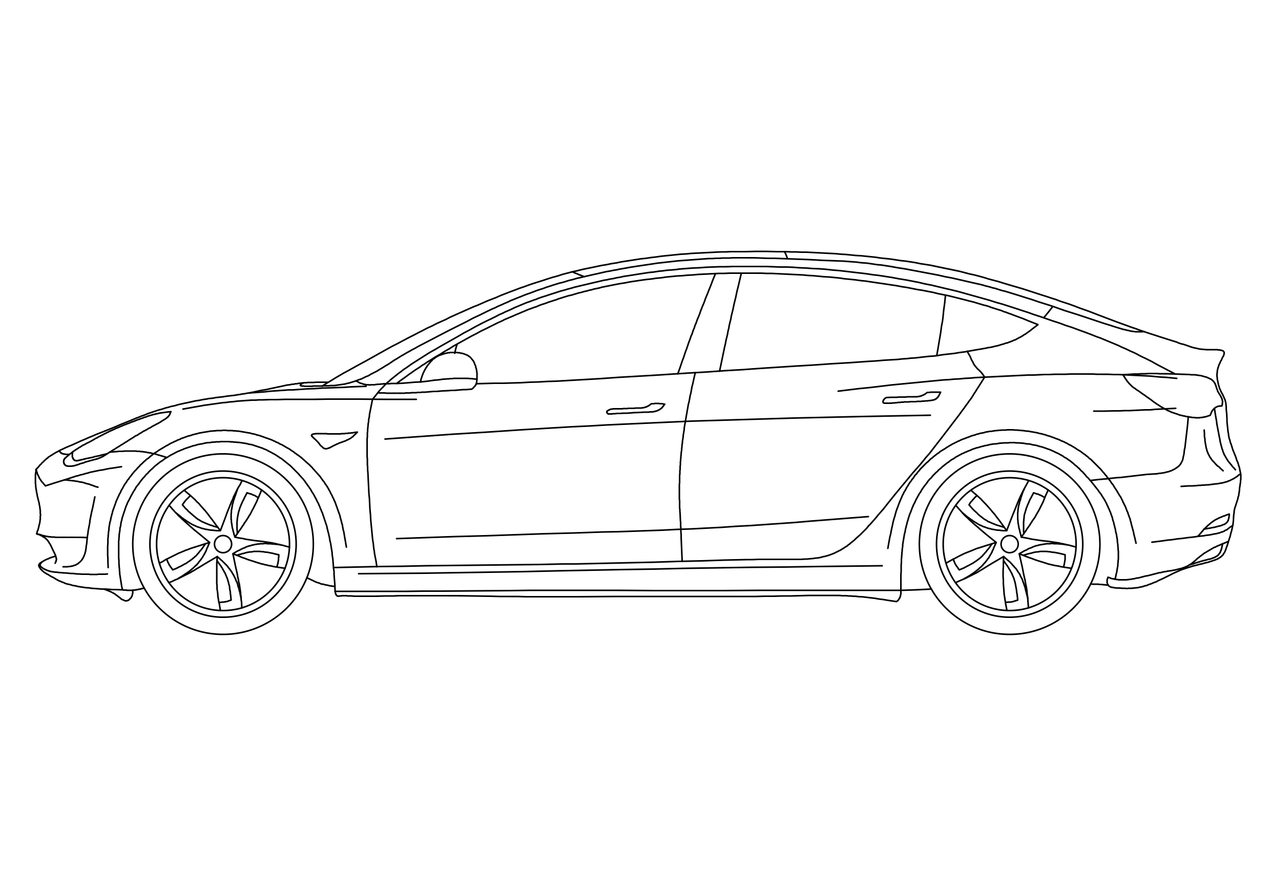 Free Tesla Elevation CAD Block – DWG, DXF, PDF Format
