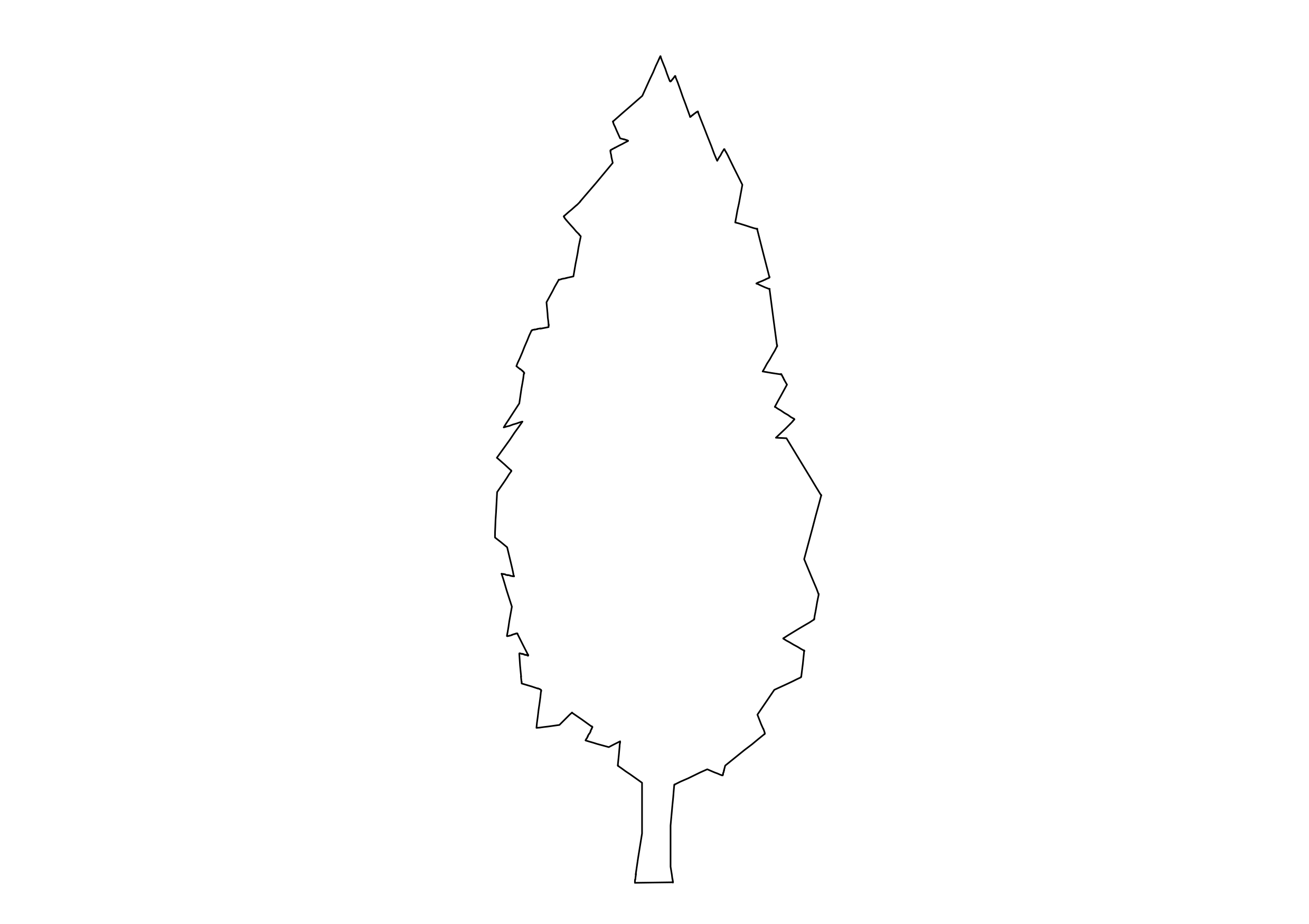 Free Tree Elevation CAD Block – DWG, DXF, PDF Format