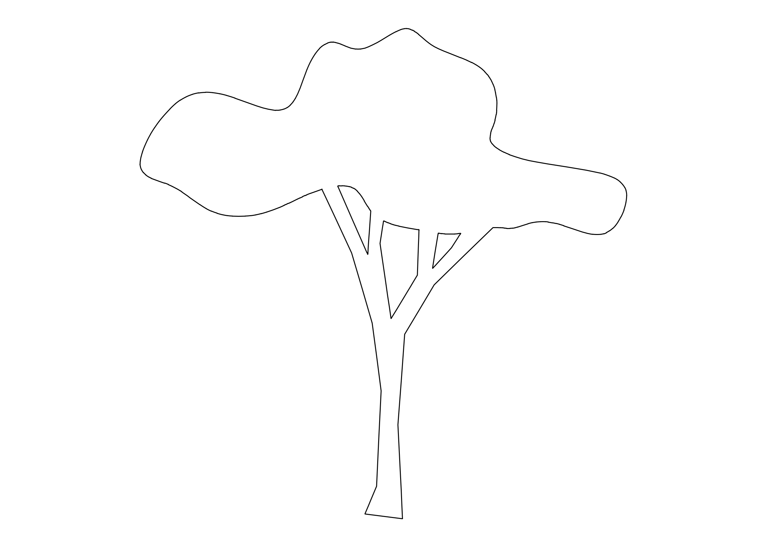 Free Tree Elevation CAD Block – DWG, DXF, PDF Format