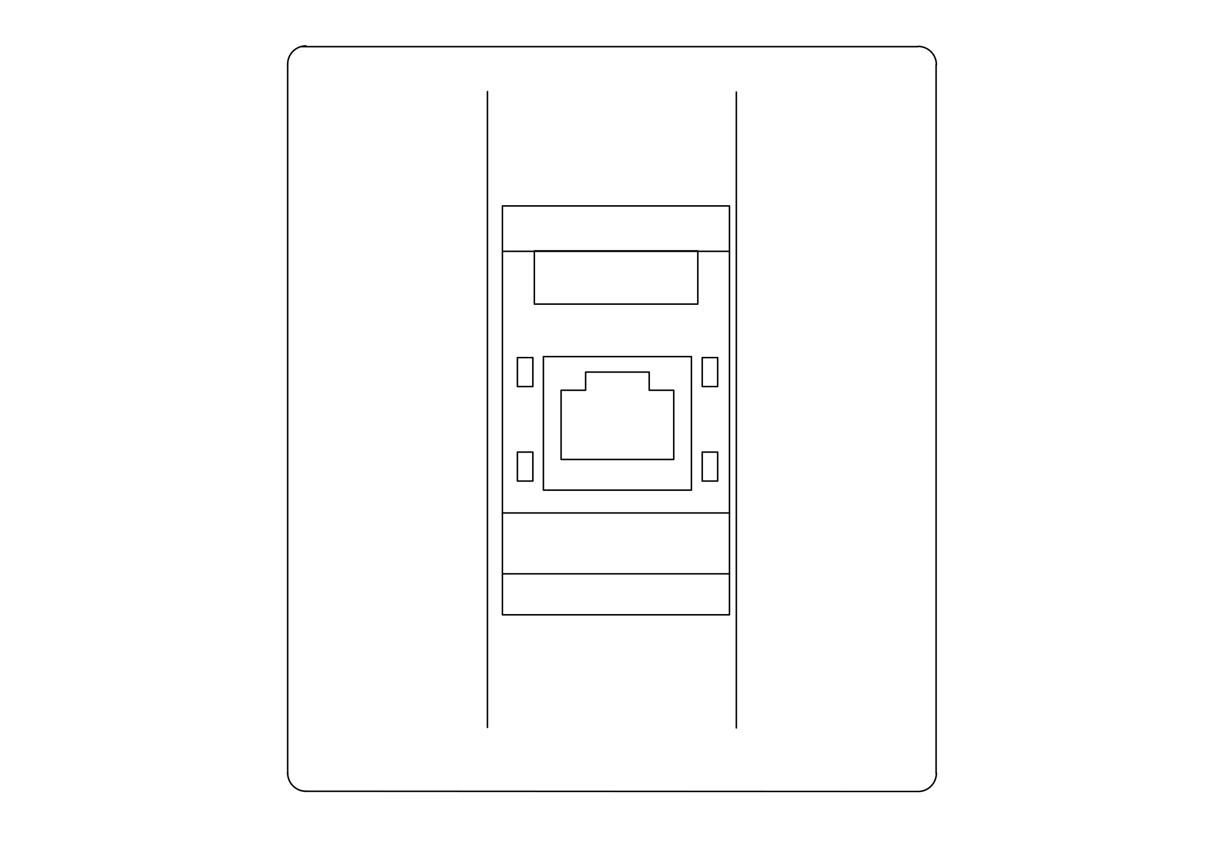 Free Single Data Socket Elevation CAD Block – DWG, DXF, PDF Format