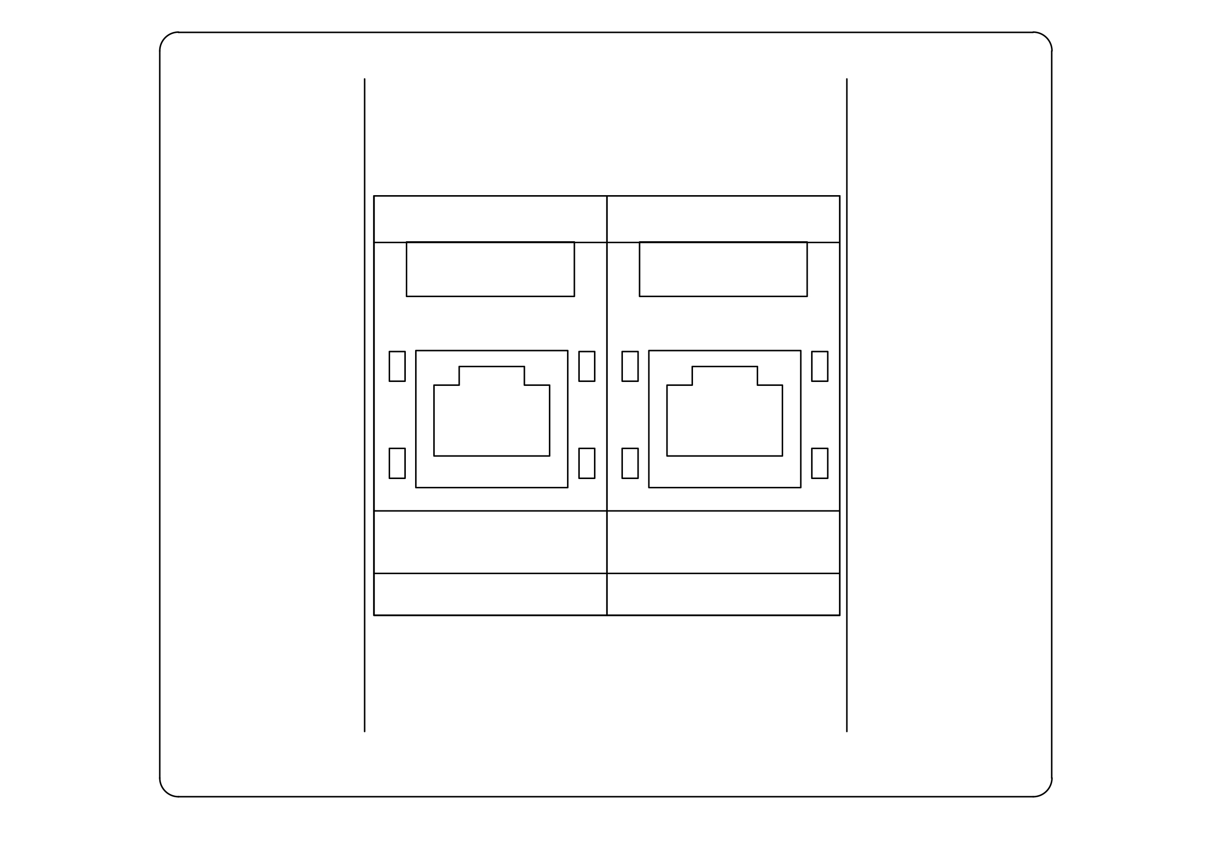 Free Double Data Socket Elevation CAD Block – DWG, DXF, PDF Format
