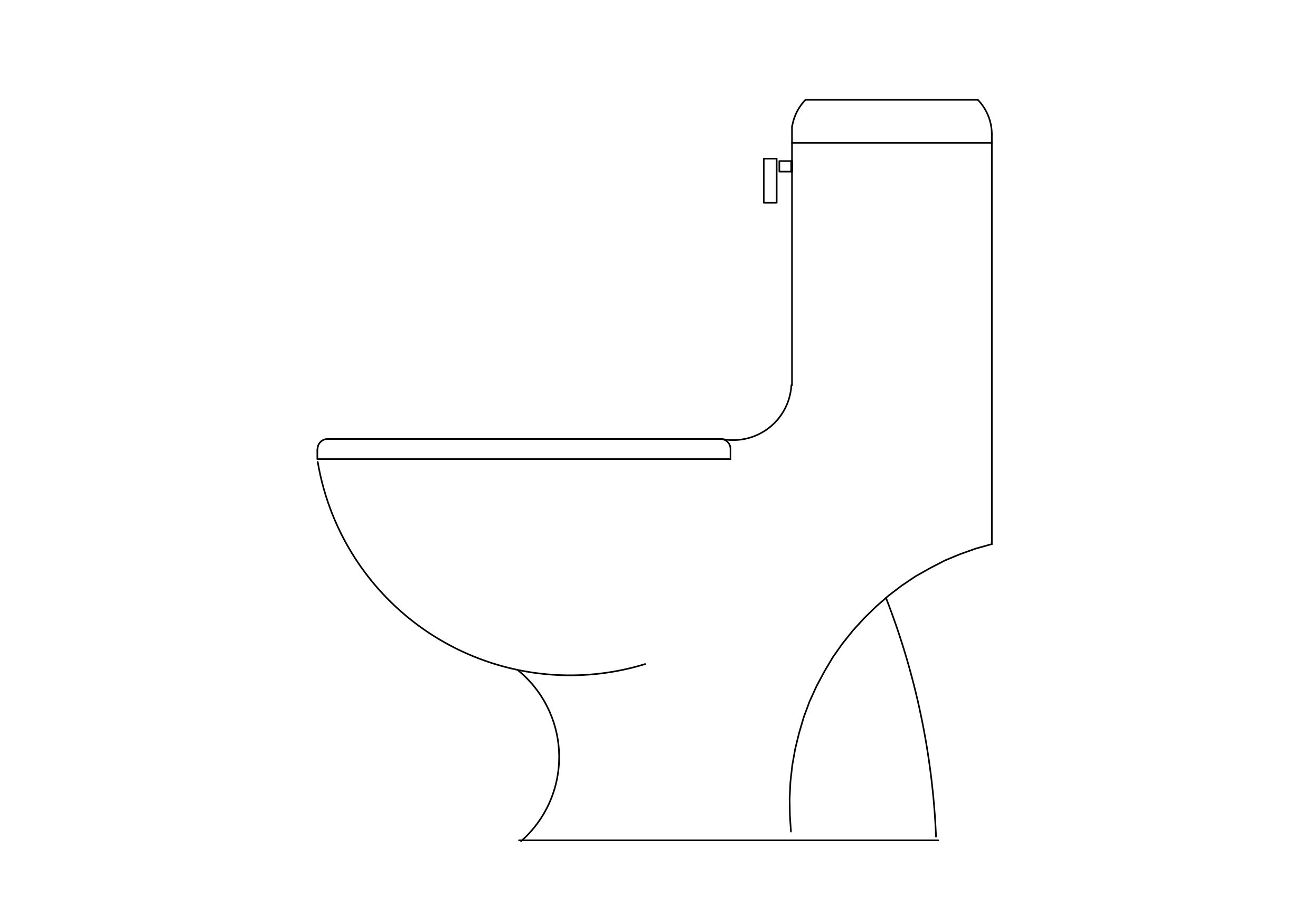 Free Toilet elevation CAD Block – DWG, DXF, PDF Format