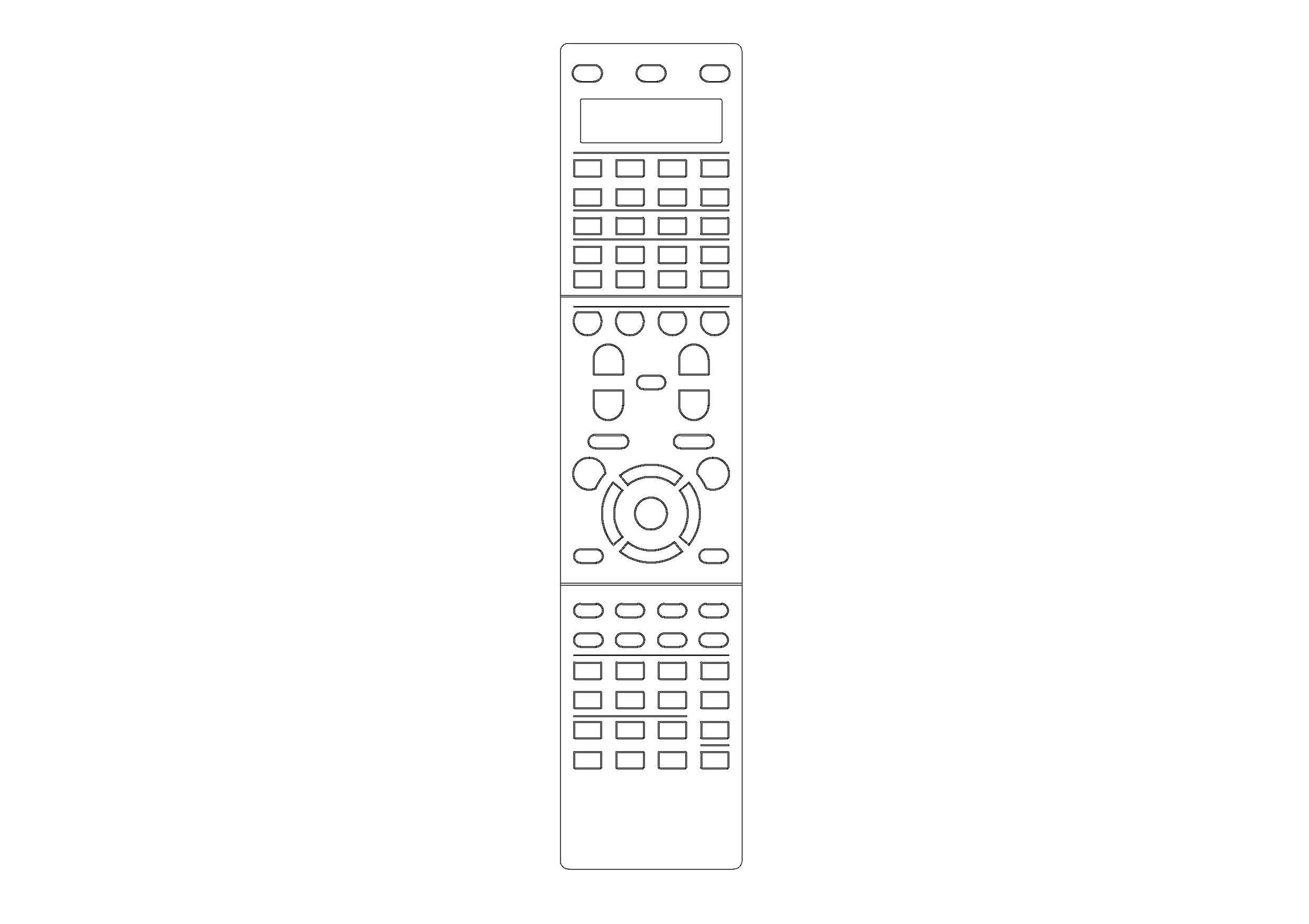 Free Remote Control Top View CAD Block – DWG, DXF, PDF Format