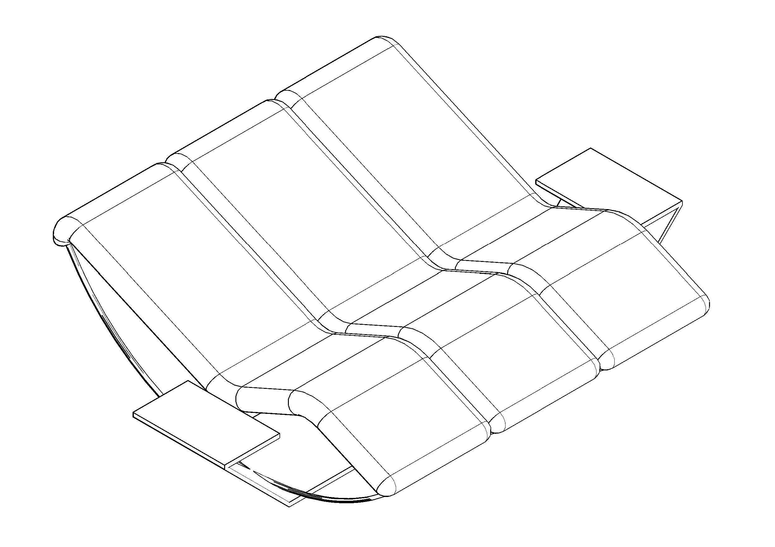 Free Chaise Longue 3D CAD Block – DWG, DXF, PDF Format