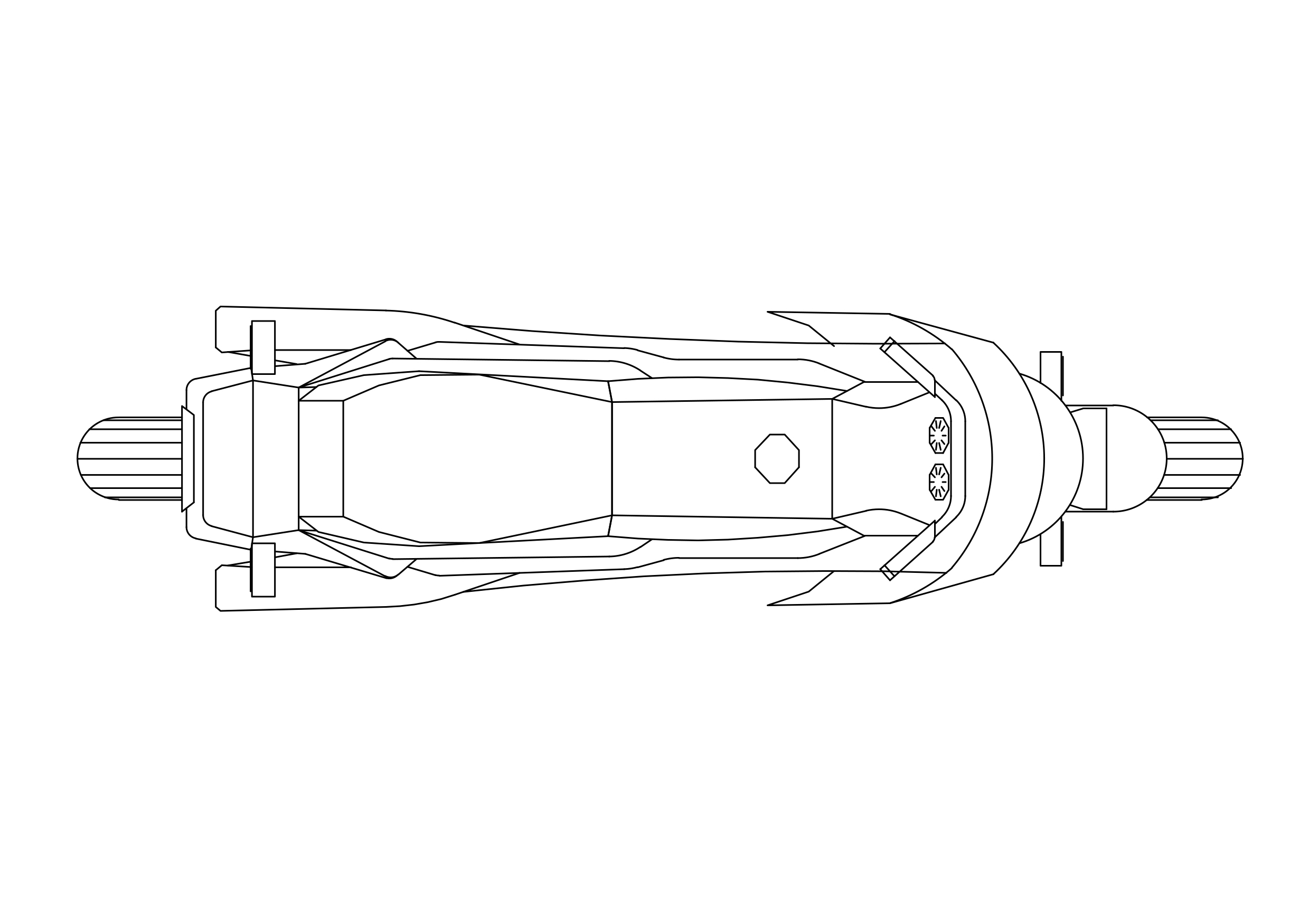 Free Super Bike Top View CAD Block – DWG, DXF, PDF Format