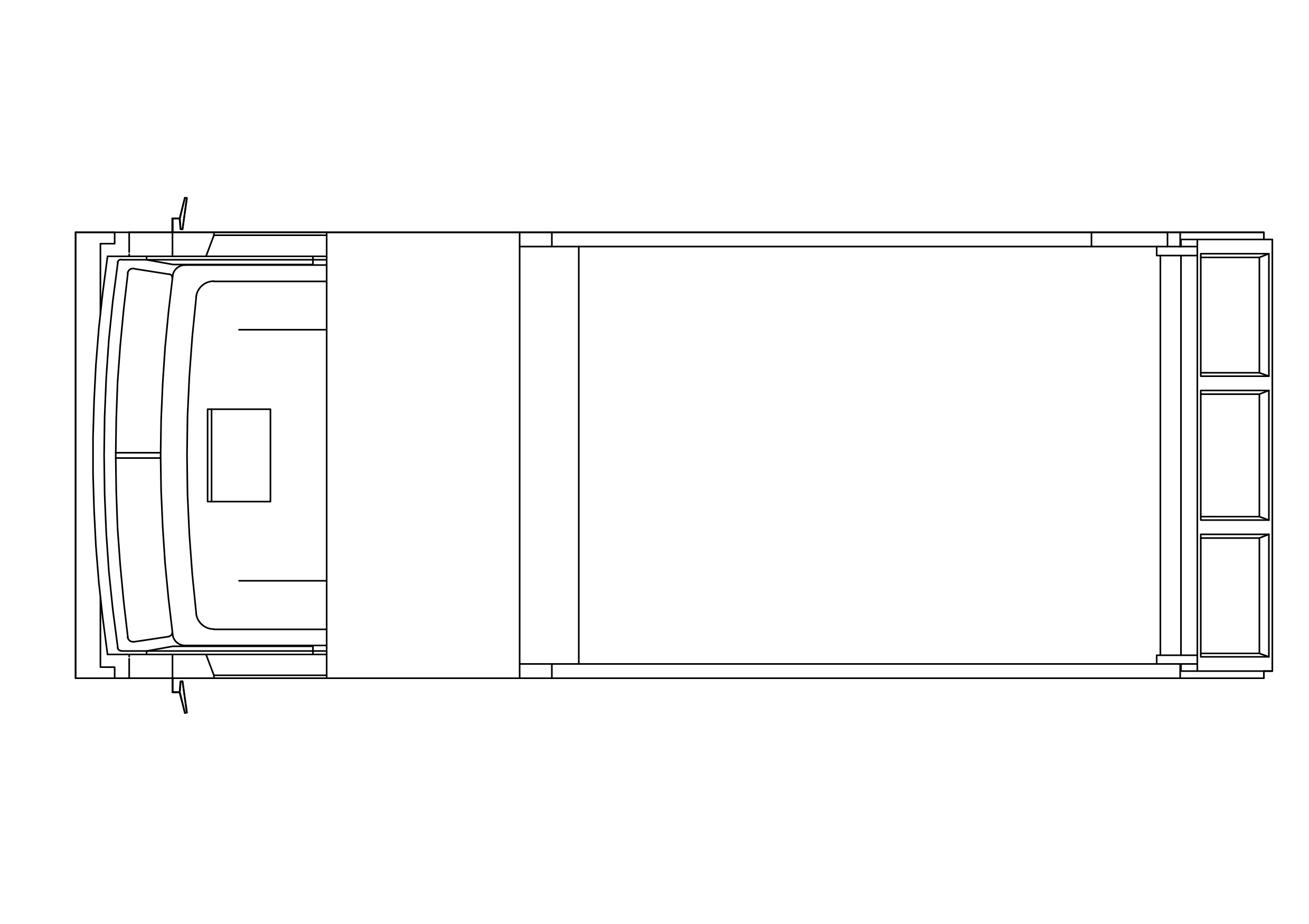 Free Truck Top View CAD Block – DWG, DXF, PDF Format