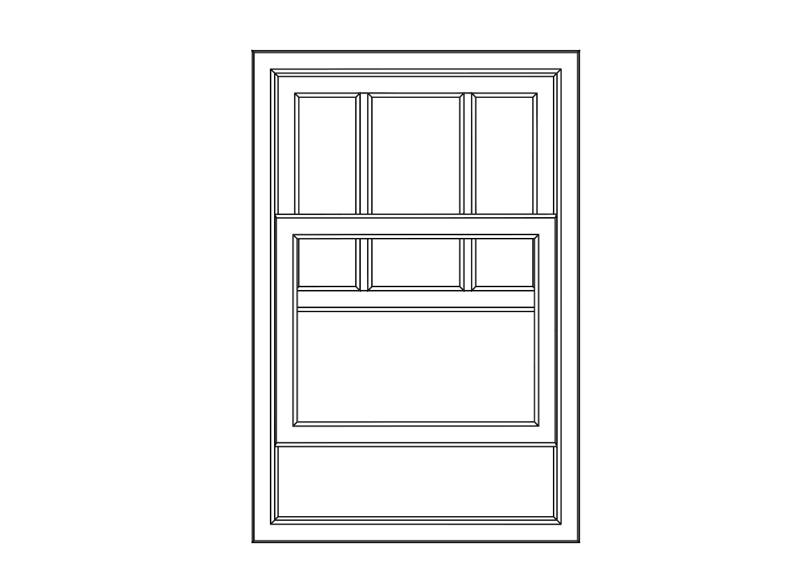 Free Sliding Window Elevation CAD Block – DWG, DXF, PDF Format