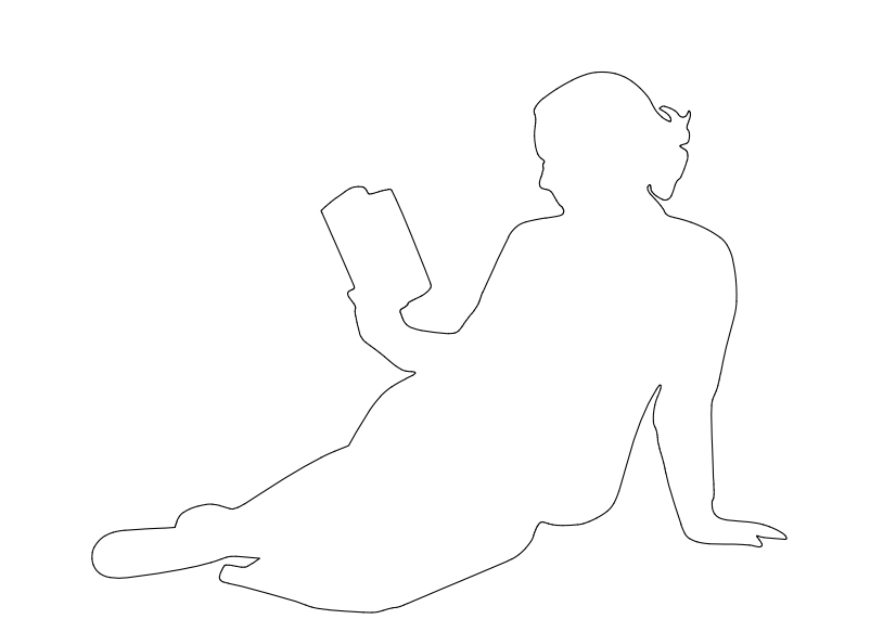 Free Person Sitting Elevation CAD Block – DWG, DXF, PDF Format