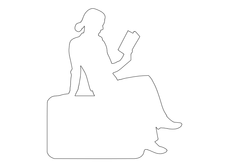 Free Person Sitting Elevation CAD Block – DWG, DXF, PDF Format