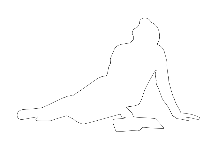 Free Person Sitting Elevation CAD Block – DWG, DXF, PDF Format