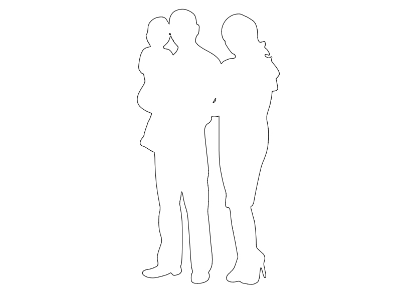 Free People Standing Elevation CAD Block – DWG, DXF, PDF Format