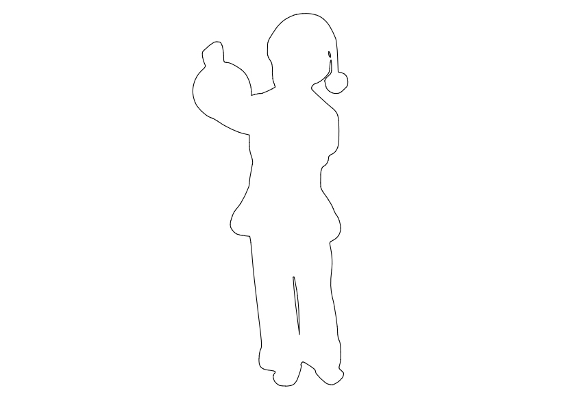 Free Person Standing Elevation CAD Block – DWG, DXF, PDF Format