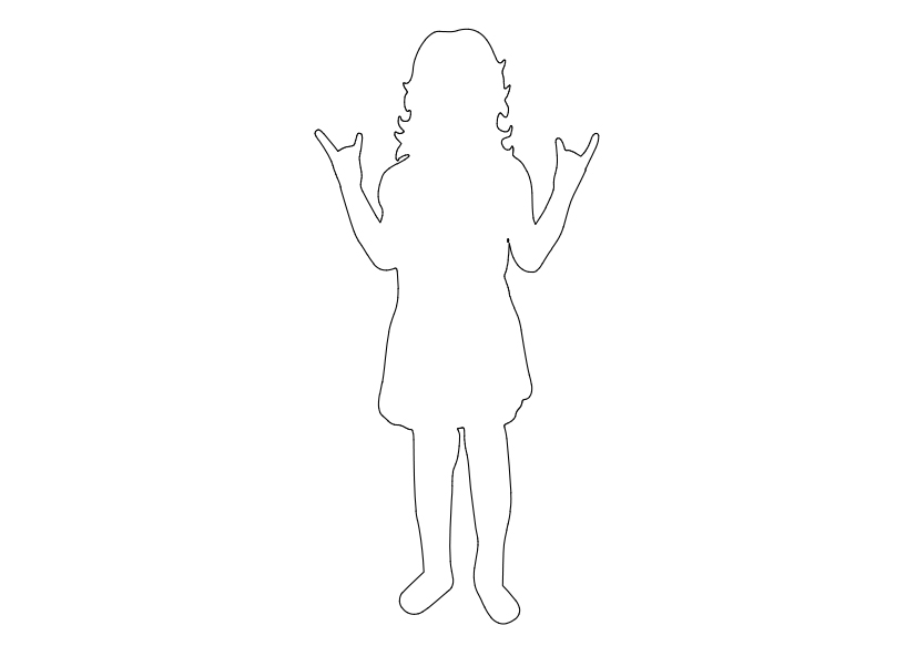 Free Child Standing Elevation CAD Block – DWG, DXF, PDF Format