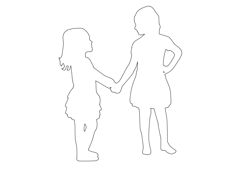 Free Children Standing Elevation CAD Block – DWG, DXF, PDF Format