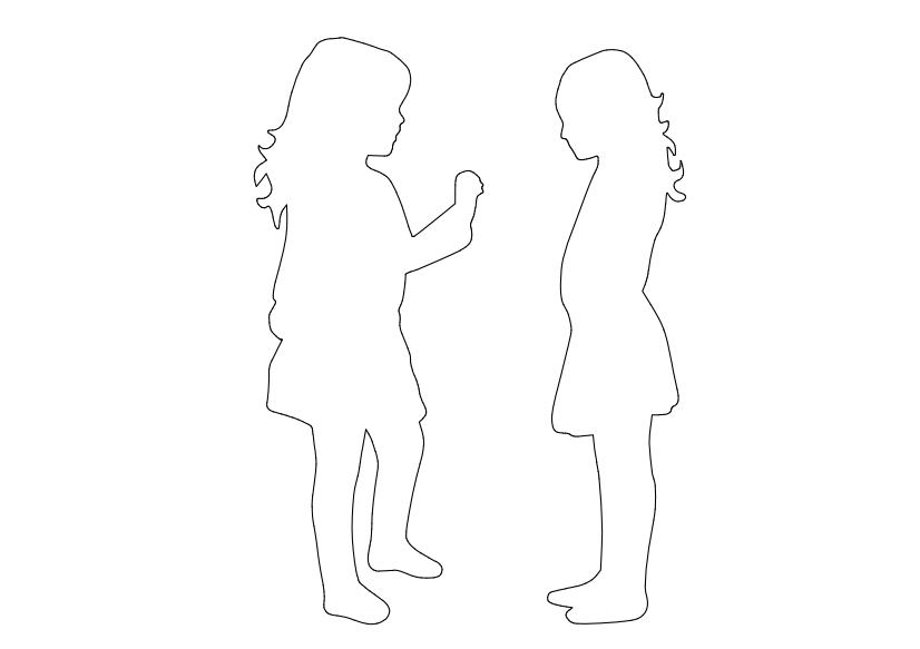 Free Children Standing Elevation CAD Block – DWG, DXF, PDF Format