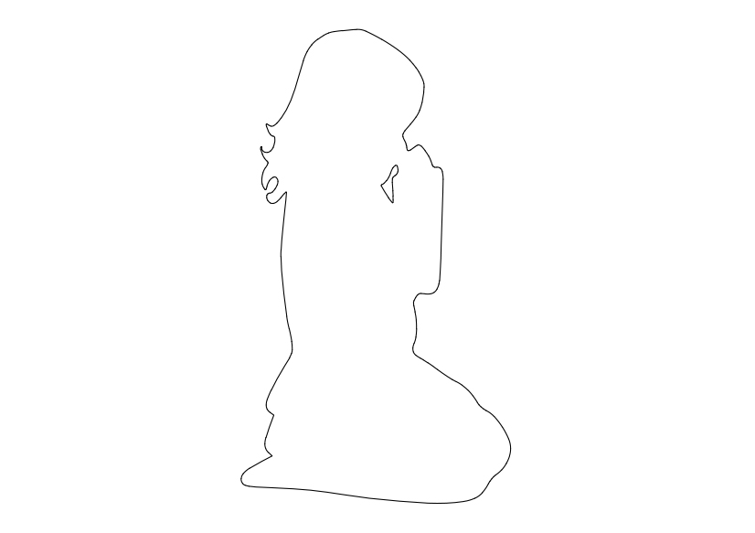 Free Person Praying Elevation CAD Block – DWG, DXF, PDF Format