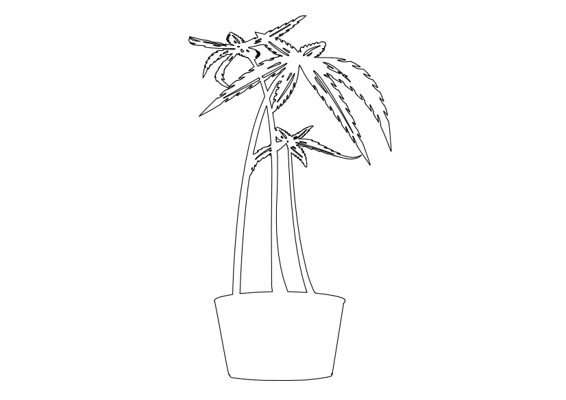 Free Plant Elevation CAD Block – DWG, DXF, PDF Format