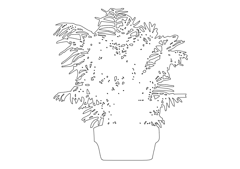 Free Plant Elevation CAD Block – DWG, DXF, PDF Format