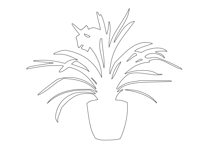 Free Plant Elevation CAD Block – DWG, DXF, PDF Format