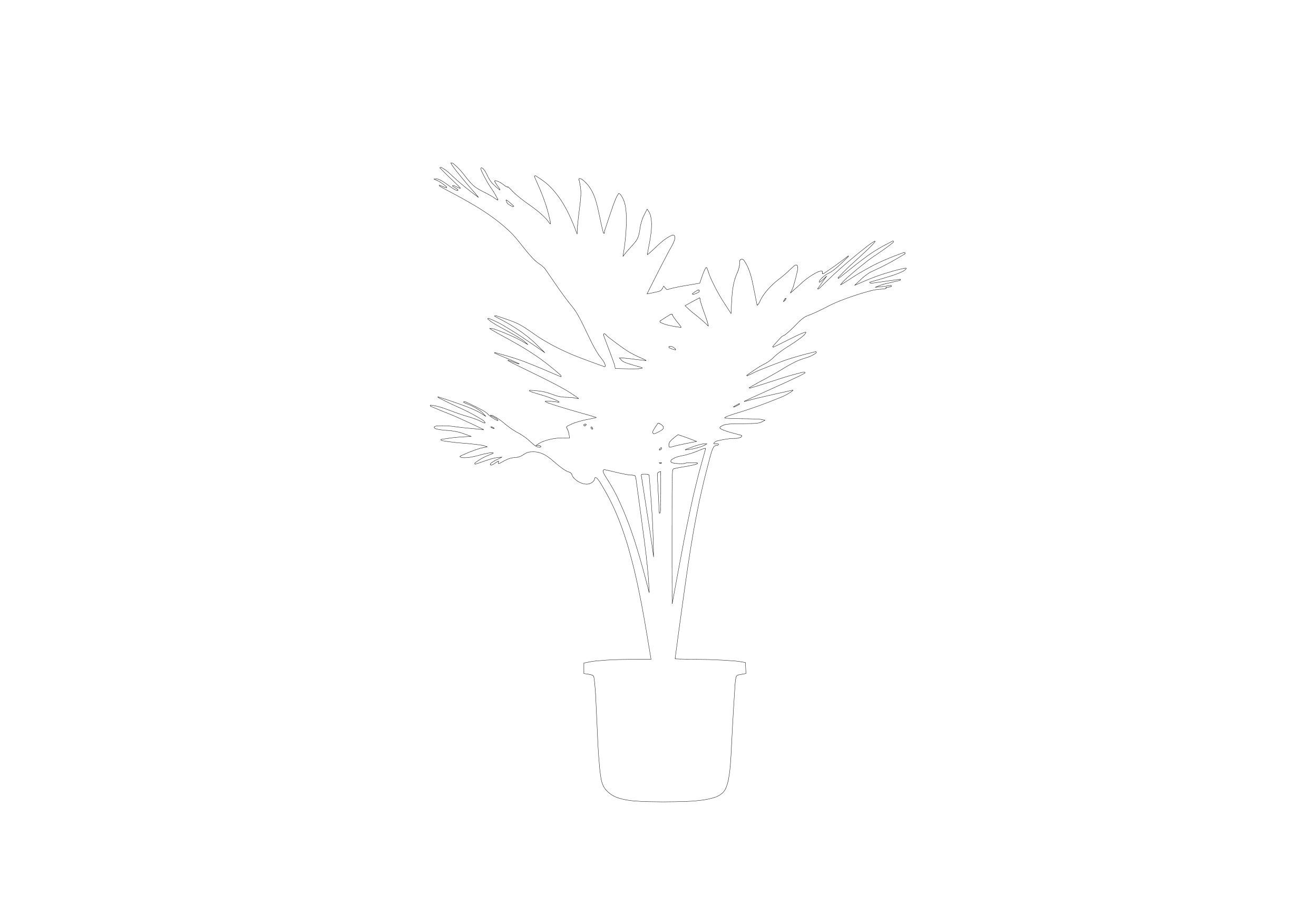 Free Plant Elevation CAD Block – DWG, DXF, PDF Format