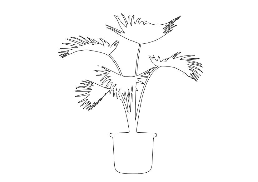 Free Plant Elevation CAD Block – DWG, DXF, PDF Format