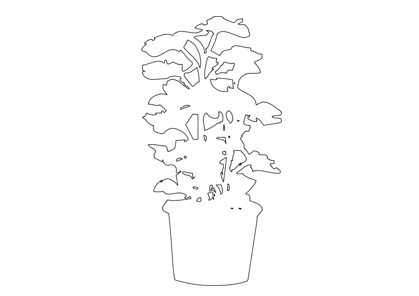 Free Plant Elevation CAD Block – DWG, DXF, PDF Format