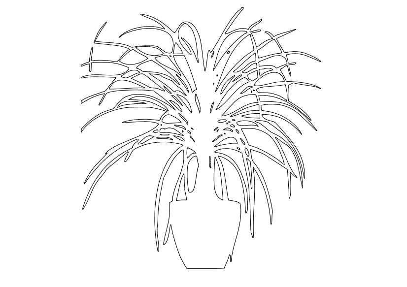 Free Plant Elevation CAD Block – DWG, DXF, PDF Format